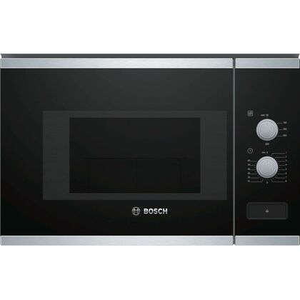 Микроволновая печь встраиваемая Bosch BFL520MS0 черный ( 20 л, мощность - 800 Вт, механическое)
