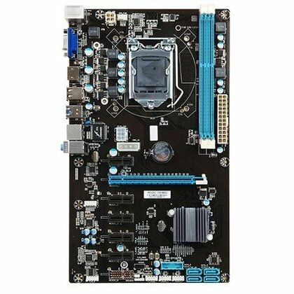 Материнская плата Esonic LGA1151: B250-BTC-Gladiator [B250, 2*DDR4, 1*PCIEx16, 11*PCIEx1, 4 порта*USB3, DVI-D]