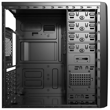 Корпус AeroCool Midi-Tower  CS-1101 Black (без БП, 2xUSB2.0, 1xUSB3.0, ) CS-1101