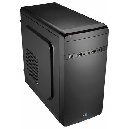 Корпус AeroCool Mini-Tower  Qs-180 Black (без БП, 2xUSB2.0, 1xUSB3.0, ) 4713105952919