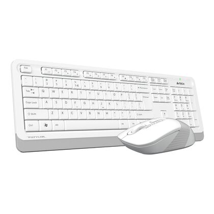 Комплект (клавиатура +мышь) A4Tech Fstyler FG1010 беспроводной, мультимедийный, USB, белый (FG1010 WHITE)