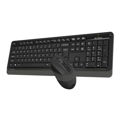 Комплект (клавиатура +мышь) A4Tech Fstyler FG1010 беспроводной, мультимедийный, USB, черный/ серый (FG1010 GREY)
