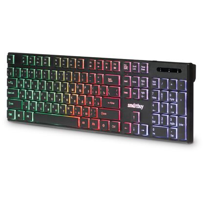 Клавиатура Smartbuy ONE 240, проводная, мультимедийная, USB, с подсветкой, черный (SBK-240U-K)