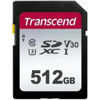 Карта памяти SDXC 512Gb Transcend UHS-I (U3) UHS-I (U3) без адаптера (TS512GSDC300S)