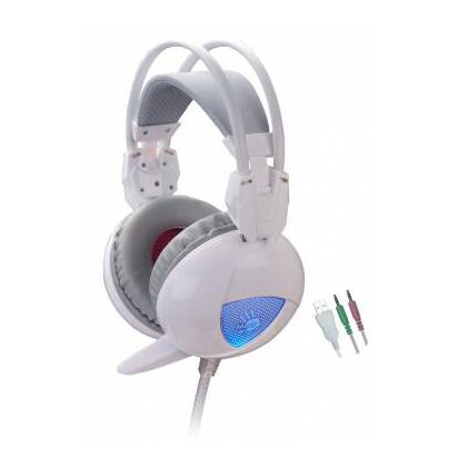 Наушники полноразмерные A4Tech Bloody G310 с микрофоном, mini jack 3.5 mm+USB, белый (G310 W)