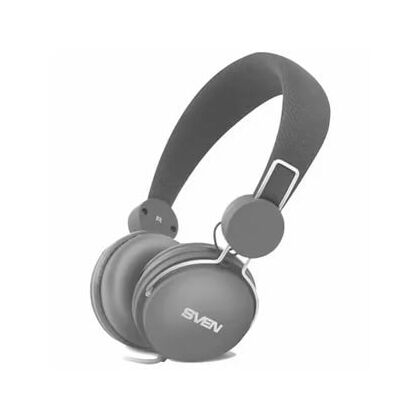 Наушники накладные Sven AP-320M с микрофоном, mini jack 3.5 mm, черный  (SV-015374)