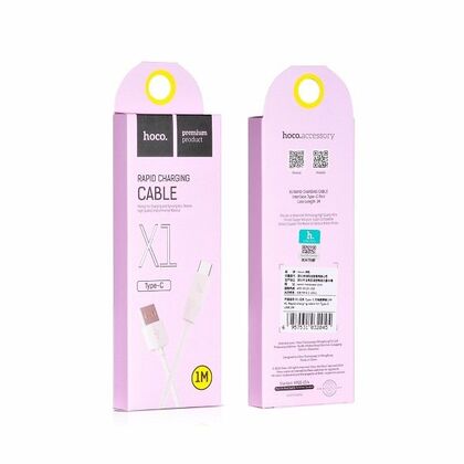 Кабель USB Type-C HOCO X1a Rapid(1м. USB 2.0. Белый-X1a)