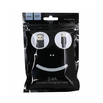 Кабель Lightning HOCO X13i Easy charged(1м. USB 2.0. Черный-X13i)