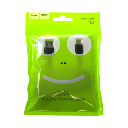 Кабель USB Type-C HOCO X13a Easy charged(1м. USB 2.0. Черный-X13a)