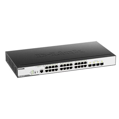 Управляемый PoE-коммутатор 28 порта: D-Link DGS-3000-28LP (24х1Гбит/ с,4хSFP,24хPoE,PoE‑бюджет 193 Вт) 2 уровня