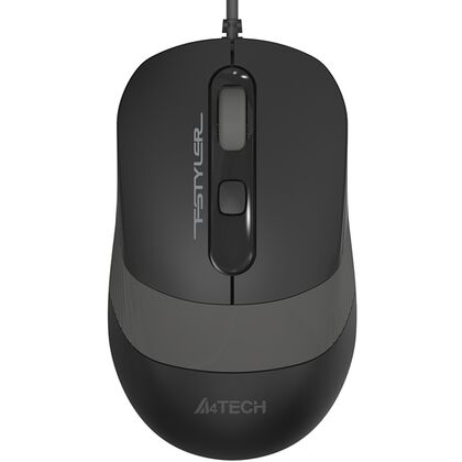 Мышь A4Tech Fstyler FM10 оптическая, проводная, USB, офисная, черный/ серый (FM10 GREY)