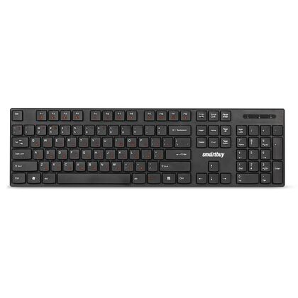 Клавиатура Smartbuy ONE 231, беспроводная, мультимедийная, Радио(USB), черный (SBK-231AG-K)