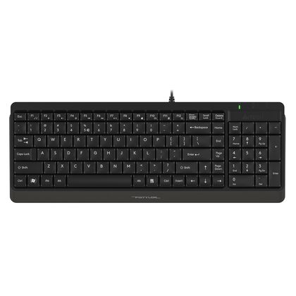 Клавиатура A4Tech FK15, проводная, классическая, USB, черный, кабель 1,5 м (FK15)
