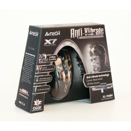 Купить Мышь A4Tech 750BH лазерная, проводная, USB, игровая, коричневый (XL-750BH) в Симферополе, Севастополе, Крыму