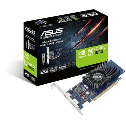 Видеокарта PCI-e: GeForce GT 1030 Asus (2Gb, GDDR5, 64 bit, 1*HDMI, 1*DP) GT1030-2G-BRK