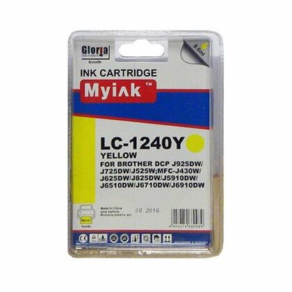 Картридж Brother LC1240Y Yellow 9,6ml Dye MyInk ( MFC-J6510/ 6710/ 6910)
