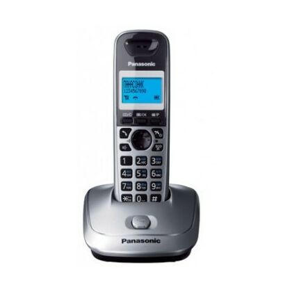 Телефон DECT Panasonic KX-TG2511 серый металлик/ черный