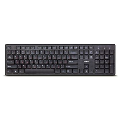 Клавиатура Sven KB-E5800W, беспроводная, классическая, Радио(USB), черный (SV-017026)