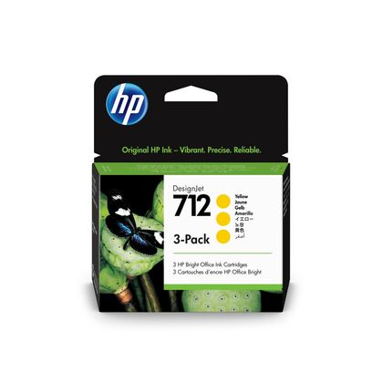 Картридж HP 3ED79A (№712) Multipack Yellow 29мл.*3шт. (DJ T200/ T600)