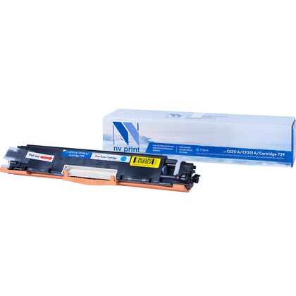 Картридж HP CLJ CE311A/ CF351A/ Canon 729 Cyan NV Print 1000cтр. (Pro 100 / M175a/ M175nw/ CP1025nw/ M176n/ M177fw/ Canon i-Sensys LBP7010C/ LBP7018С)