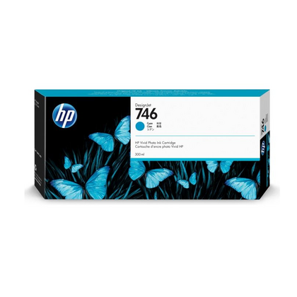 Картридж HP DJ P2V80A (№746) Cyan 300 мл (Z6/ Z9/ Т610/ 770/ 790/ 1100/ 1200/ 1300/ 2300)