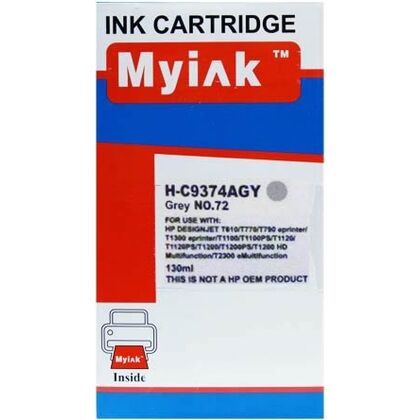 Картридж HP DJ C9374A (№72) Gray 130 мл.MyInk