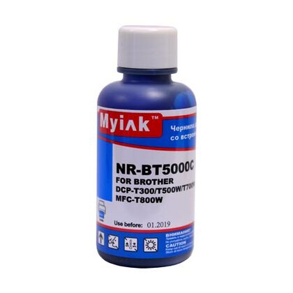 Чернила Brother BT5000C (100мл, cyan, Dye) MyInk (DCP-T300/ T500/ T700/ MFC-T800)