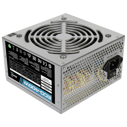 Блок питания 400 Вт AeroCool ECO (20+4 pin,1*6pin, 2*Molex, 2*Sata, 120 мм)