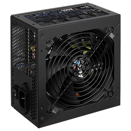 Блок питания 500 Вт AeroCool KCAS PLUS 500W (20+4 pin,2*6+2pin, 4*Molex, 7*Sata, 120 мм)