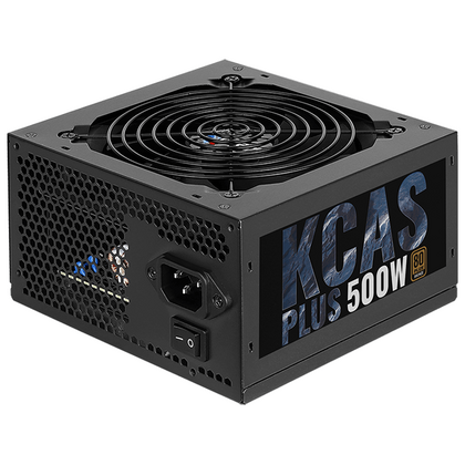 Блок питания 500 Вт AeroCool KCAS PLUS 500W (20+4 pin,2*6+2pin, 4*Molex, 7*Sata, 120 мм)