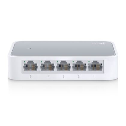 Неуправляемый коммутатор 05 портов: TP-Link TL-SF1005D (5x10/ 100Мбит/ с) корпус - пластик