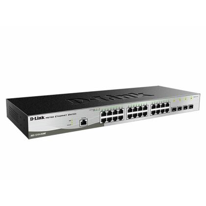 Управляемый коммутатор 28 порта: D-Link DGS-1210-28/ ME/ A (24х1Гбит/ с,4хSFP) 2 уровня