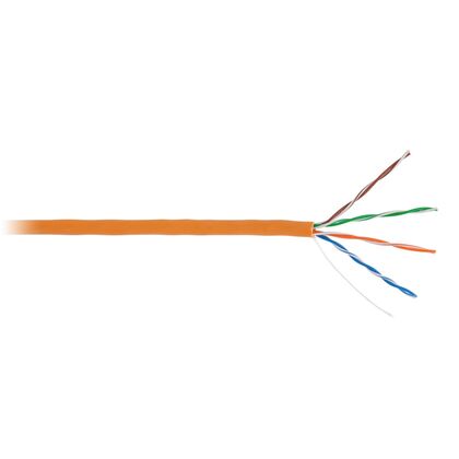 Кабель Cu UTP, Внутренний, 4x2x0.47, бухта 305м., Cat5e, LSZH, NetLan (EC-UU004-5E-LSZH-OR)