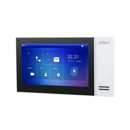 Видеодомофон IP Dahua, 7 дюймов, 1024*600, белый, карта до32 Gb (DH-VTH2421FW-P)