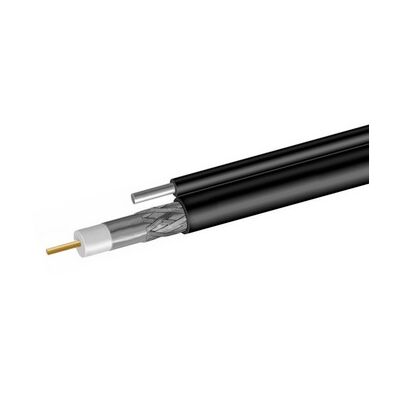 Кабель RG-11 черный CCS 1,63 (21%) /  FPE /  Al-Pet-Al Foil Unbonded /  Al 96х0,12 /  PE с тросом, бухта 305м Net.on (111PT-1)