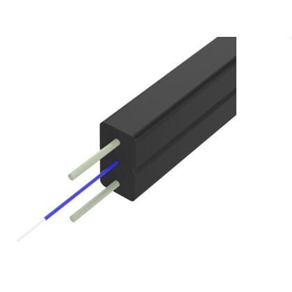 Кабель оптический FTTH, 1 волокно G.657, 0.5 кН, несущий элемент 2*0,5мм FRP прутка, Suprlan (02-0154) Катушка 2 км