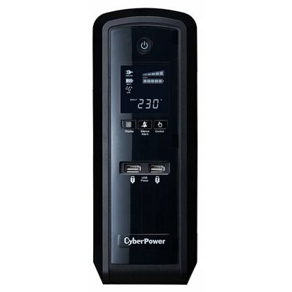 ИБП CyberPower CP1300EPFCLCD 1300 ВА/ 780 Вт, 6*Schuko (Euro), AVR, RS-232, USB, RJ45/ RJ11 ( Аккумулятор 12 V/ 7,0 Ah*2)