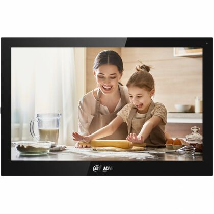 Видеодомофон IP Dahua, 10 дюймов, 1024*600, черный, карта до256 Gb, WiFi (DHI-VTH5341G-W)