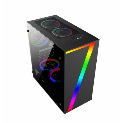Корпус Boost Midi-Tower V13 ARGB/ G MicroV (без БП, 1*RGB fan, 1xUSB3.0,  Стекло) V13 ARGB/ G MicroV