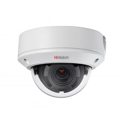 Видеокамера IP 2 Mp уличная HiWatch купольная, f: 2.8-12 мм, 1920*1080, ИК: 50 м, антивандальная, карта до 256 Gb (DS-I258Z)