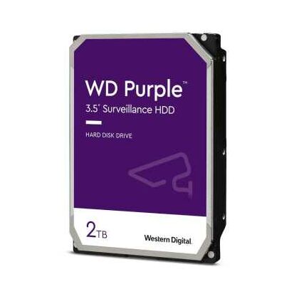 Жесткий диск HDD 3.5" SATA: 2000 Гб WD Purple [7200 rpm, 256 Мб, Sata 3 (6 Gbit/ s)] WD22PURZ