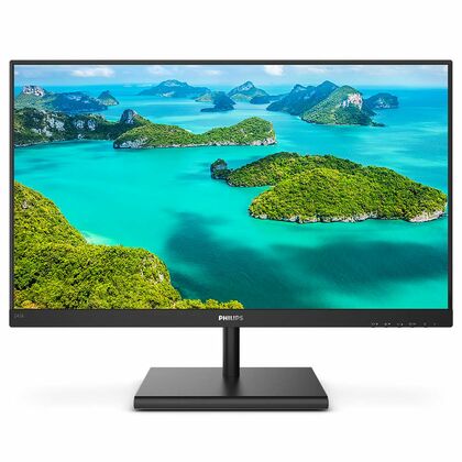 Монитор Philips 23.8" 245E1S черный (IPS, 2560х1440, 4 ms, 250 cd/ m2, 1000:1, WEBcamнет, DPх1, HDMIх1, VGAх1, )