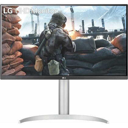 Монитор LG 27" 27UP650-W черно-серебристый (IPS, 3840х2160, 60 Гц, 5 ms, 400 cd/ m2, 1200:1, DPх1, HDMIх2, )