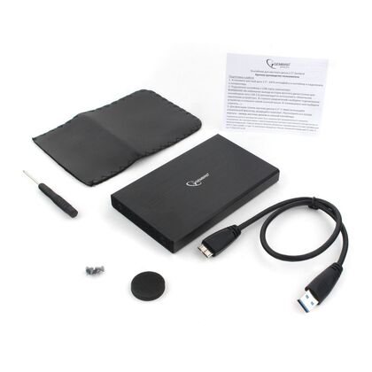 Карман для HDD 2.5" Gembird EE2-U3S-55, черный USB 3.0, SATA, металл