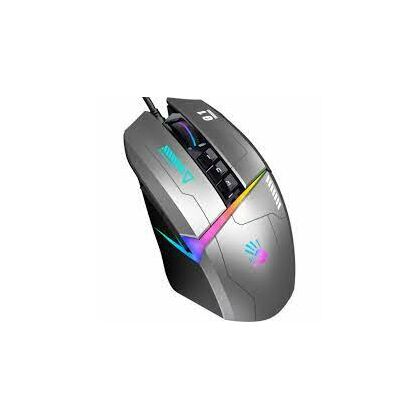 Мышь A4Tech Bloody W60 MAX оптическая, проводная, USB, игровая, с подсветкой, серый (W60 MAX GUN)