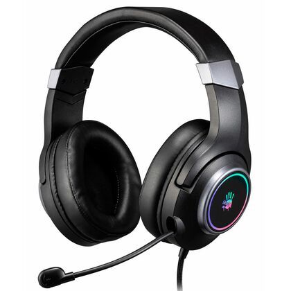 Проводная гарнитура A4Tech Bloody G350 с микрофоном, накладные, USB. черный (G350  USB/  BLACK)