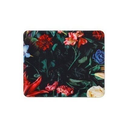 Коврик для мыши Smartbuy Flowers S офисный, резина+ткань, 280×230×3 мм (SBMP-102-FL)