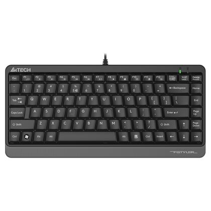 Клавиатура A4Tech Fstyler FKS11, проводная, компактная, USB, черный, кабель 1,5 м (FKS11 GREY)