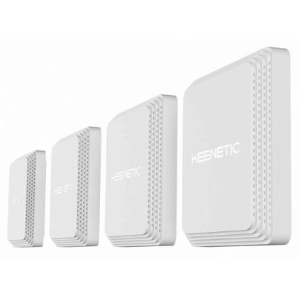 Роутер Keenetic Orbiter Pro 4-Pack (KN-2810) ( 2.4 ГГц 400 Мбит/ с, 5 ГГц 867 Мбит/ с, 2х1Гбит/ с,1 x RJ-45, 1 x RJ-45 + PoE) KN-2810