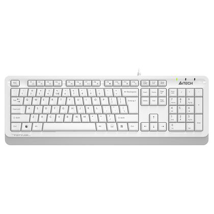 Купить Клавиатура A4Tech Fstyler FKS10, проводная, классическая, USB, белый, кабель 1,5 м (FKS10 WHITE) в Симферополе, Севастополе, Крыму